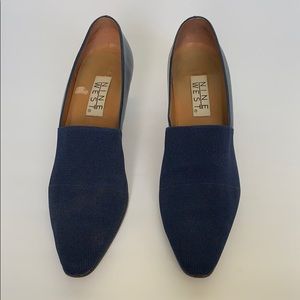 Vintage NINE WEST Blue Leather Heels